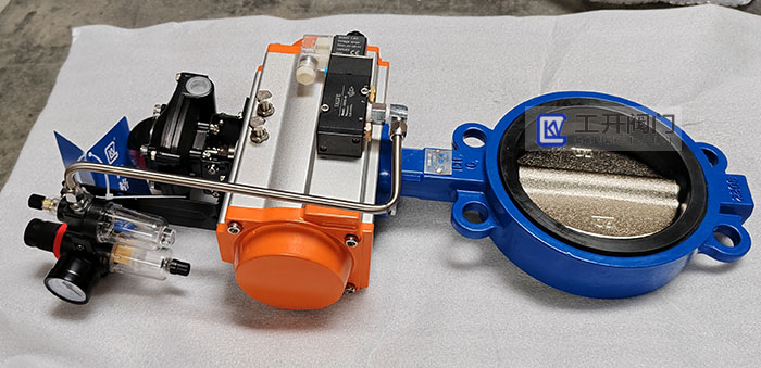 氣動對夾式蝶閥D671X-16Q-DN150