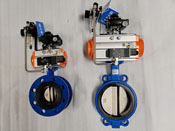 氣動法蘭式蝶閥D641X-16Q-DN80/氣動對夾式蝶閥D671X-16Q-DN150